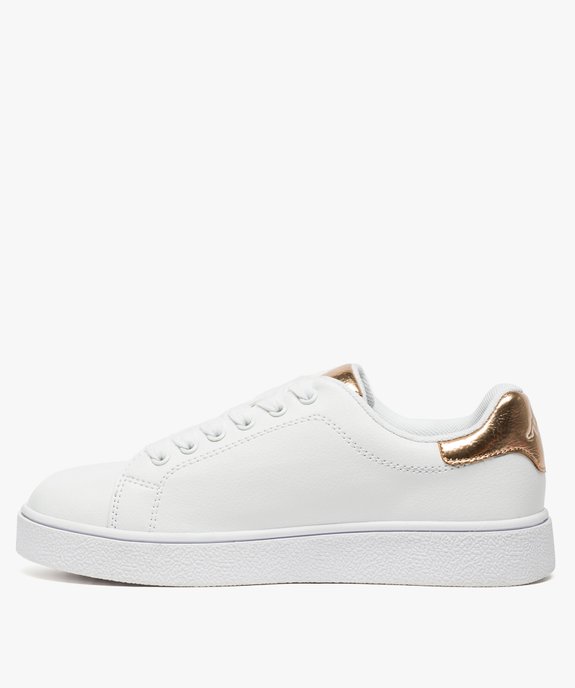 Baskets femme à lacets et détails contrastants - Kappa vue3 - KAPPA - GEMO
