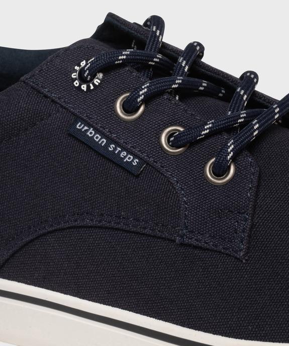 Baskets en toile avec empiècement au talon homme - Urban Steps vue6 - URBAN STEPS GEMO FOR GOOD - GEMO