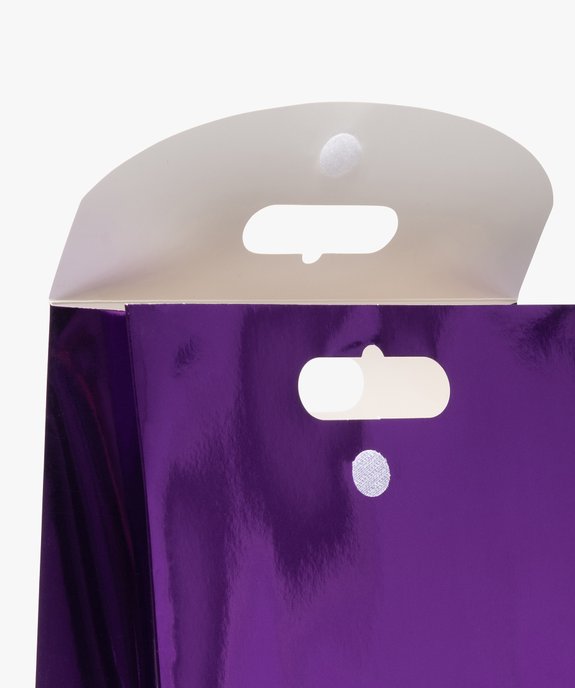 Sac cadeau uni avec rabat scratch coloris métallisé vue2 - GEMO (ACCESS) - GEMO