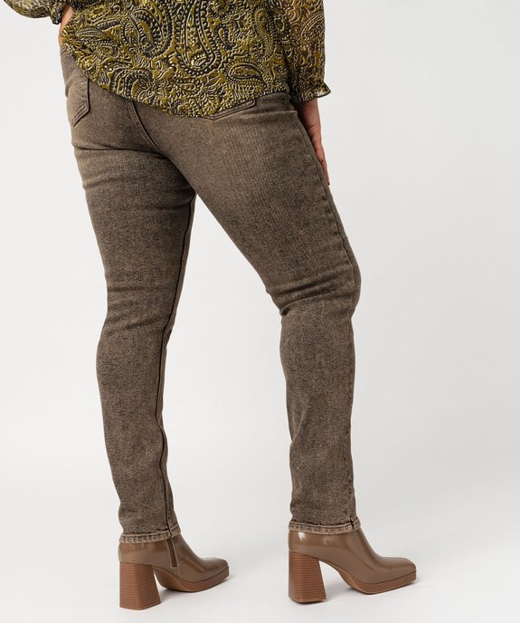 Jean slim coloris délavé femme grande taille vue3 - GEMO (G TAILLE) - GEMO