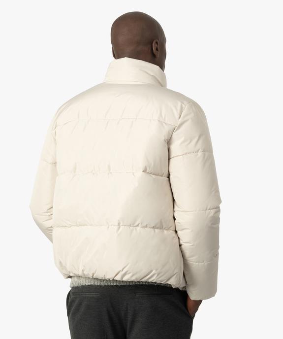 Blouson matelassé homme avec col montant vue3 - GEMO (HOMME) - GEMO