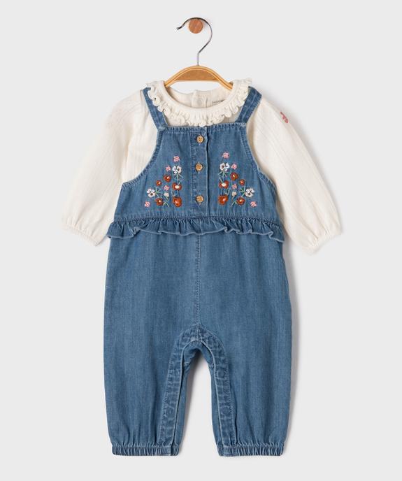 Ensemble 2 pièces salopette et body bébé fille - LuluCastagnette vue2 - LULUCASTAGNETTE - GEMO