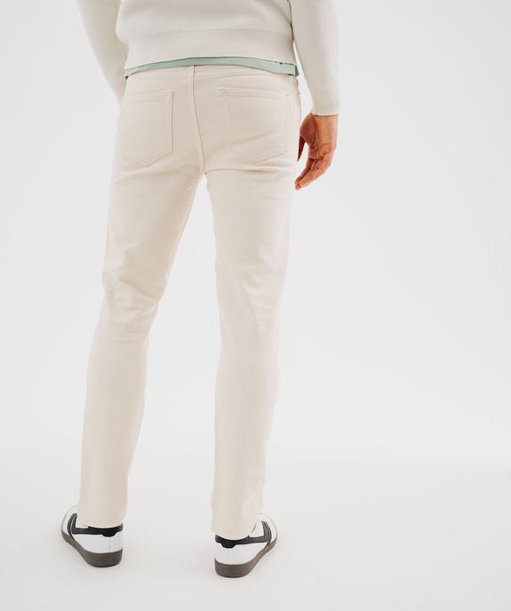 Jean Straight en denim extensible au coloris unique homme vue4 - GEMO 4G HOMME - GEMO