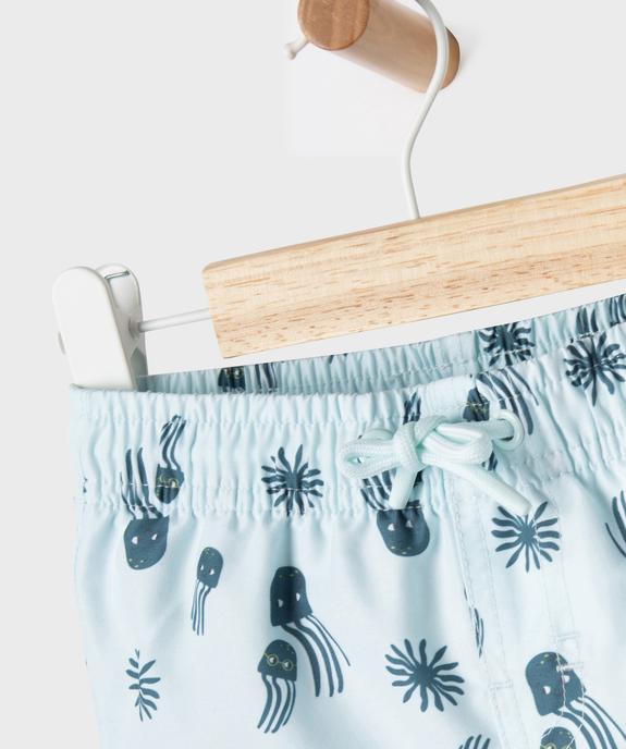 Short de bain motif méduses bébé garçon vue2 - GEMO 4G BEBE - GEMO