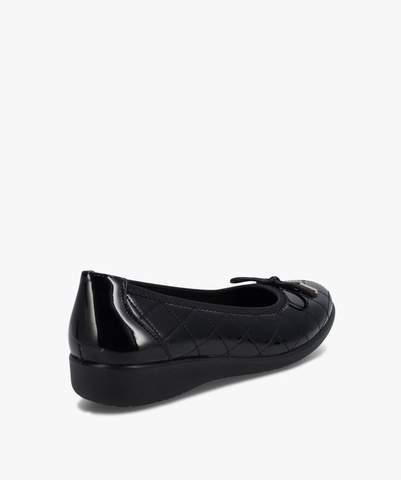 Ballerines femme confort dessus verni matelassé vue4 - GEMO (CONFORT) - GEMO