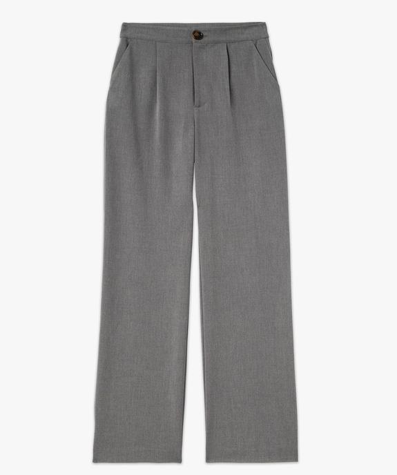 Pantalon fluide coupe large avec pinces femme vue5 - GEMO(FEMME PAP) - GEMO
