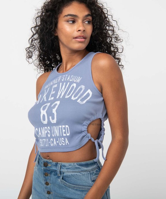 Débardeur femme ouvert sur les côtés – Camps United vue2 - CAMPS UNITED - GEMO