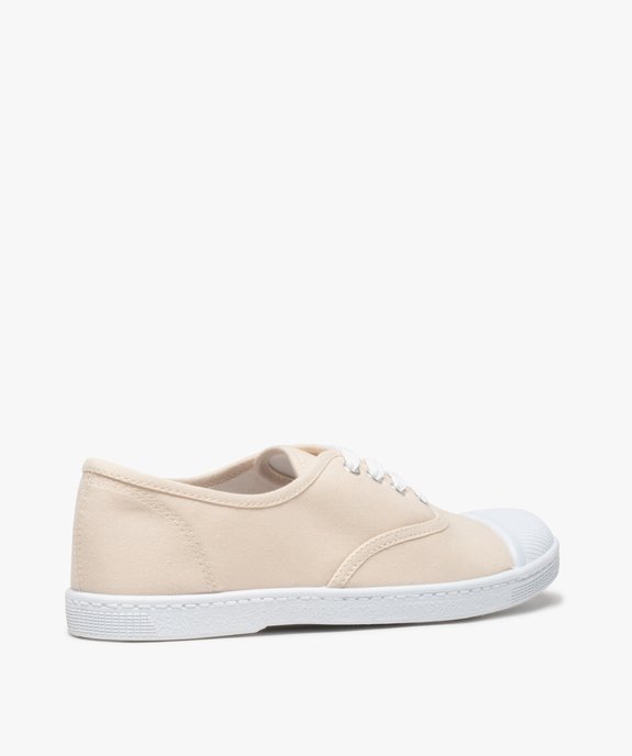 Baskets en toile avec lacets et bout renforcé femme vue4 - VALENTINA BALDA - GEMO