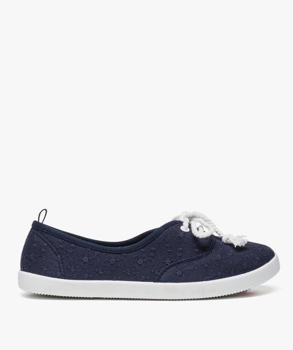 Ballerines en toile avec lacets cordelette femme - Valentina Baldano vue5 - VALENTINA BALDA - GEMO