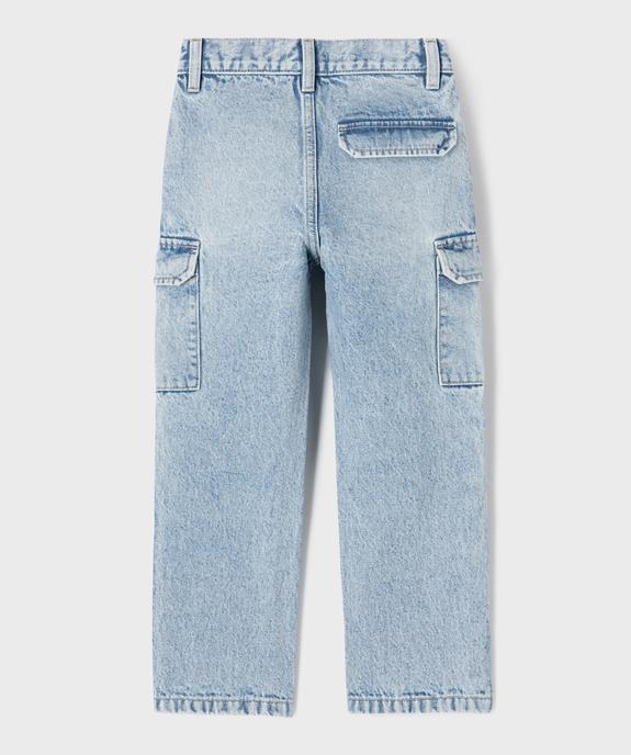 Jean cargo délavé garçon vue4 - GEMO (ENFANT) - GEMO