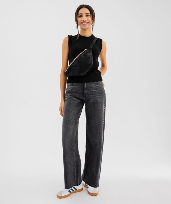 Pull léger sans manches avec finitions roulottées femme vue5 - GEMO(FEMME PAP) - GEMO