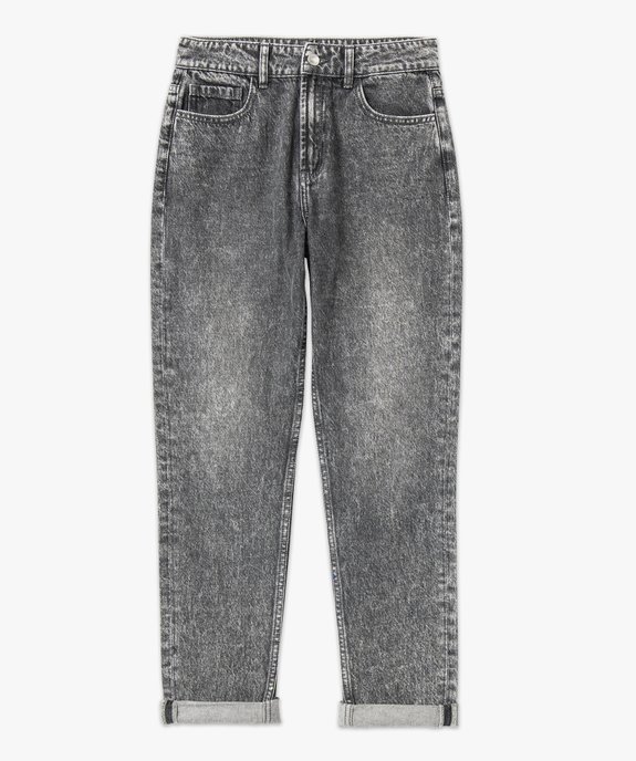 Jean large taille haute coloris délavé femme vue4 - GEMO(FEMME PAP) - GEMO