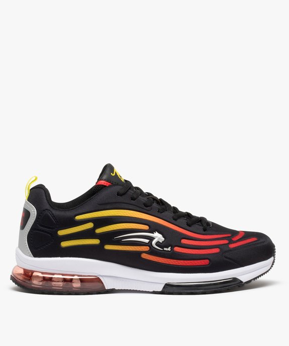 Baskets homme running à stries colorées - Airness vue1 - AIRNESS - GEMO