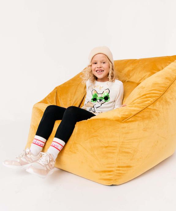Pull de Noël fille à motif fantaisie en sequins brillants vue5 - GEMO (ENFANT) - GEMO