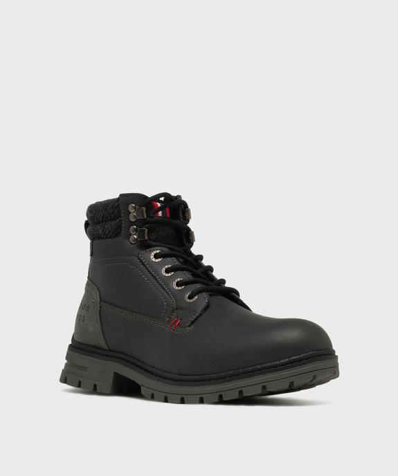 Boots à semelle crantée et doublure chaude double fermeture homme - Urban Step vue2 - URBAN STEPS GEMO FOR GOOD - GEMO