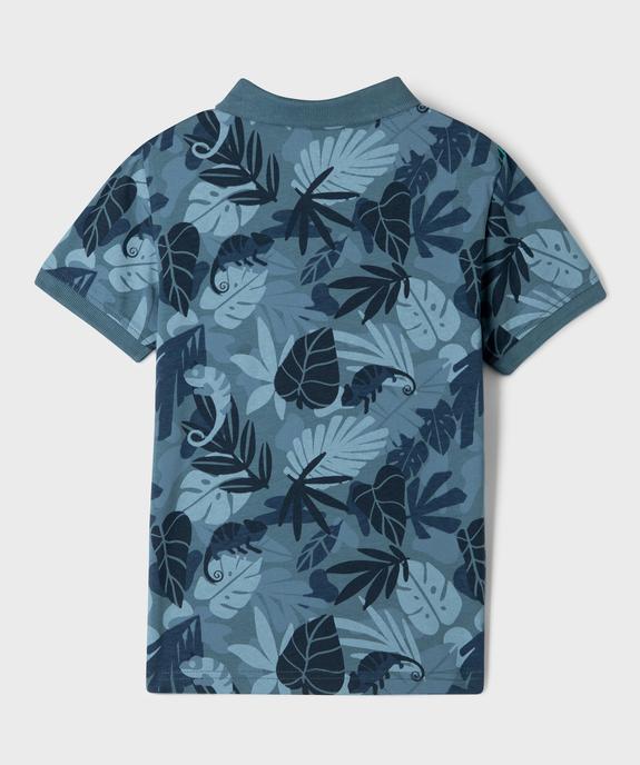 Polo manches courtes à motifs exotiques garçon vue3 - GEMO (ENFANT) - GEMO