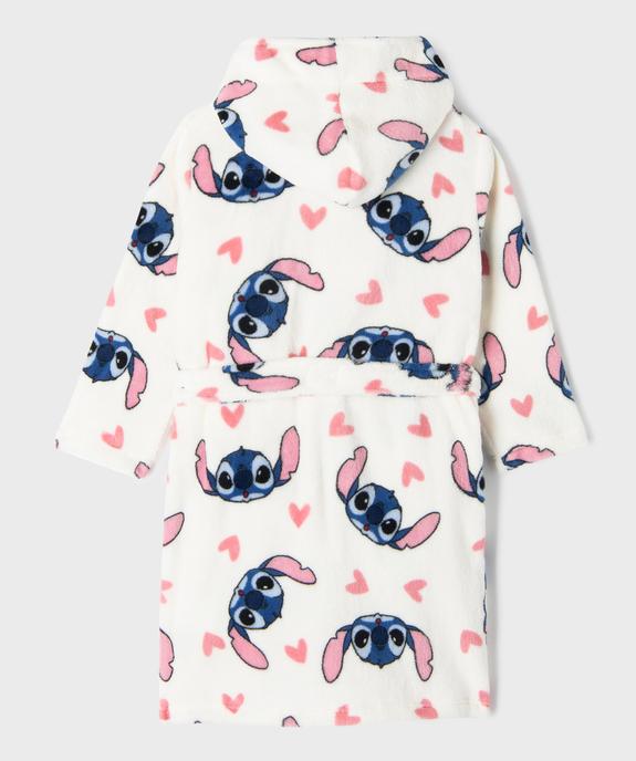 Robe de chambre à capuche en maille douillette Stitch fille - Disney vue3 - LILO & STITCH - GEMO