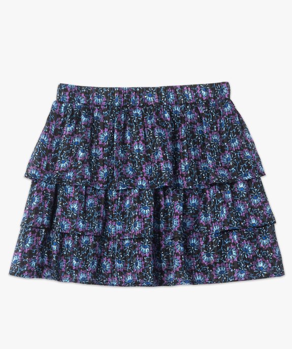 Jupe femme à volants à motif fleuris vue4 - GEMO(FEMME PAP) - GEMO