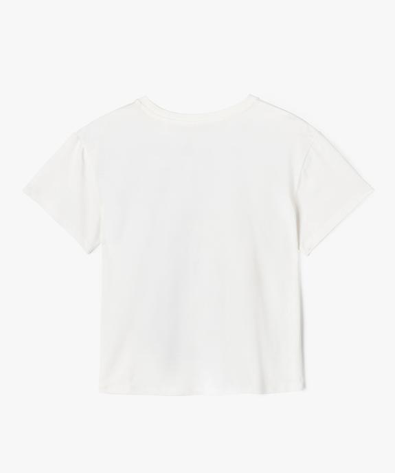 Tee-shirt manches courtes avec motif XXL fille - Camps United vue3 - CAMPS GEMO FOR GOOD - GEMO