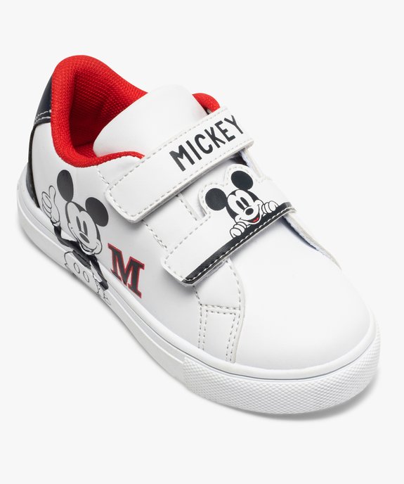 Baskets enfant à scratch imprimées Mickey vue5 - MICKEY - GEMO