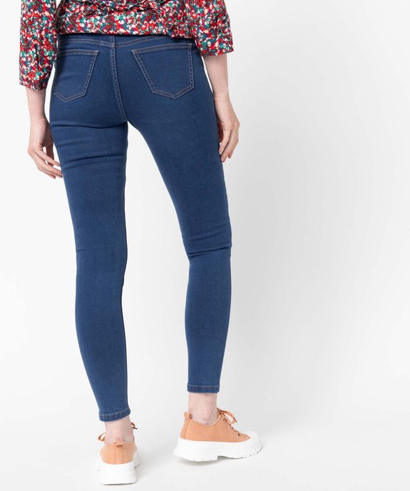 Jean de grossesse coupe slim avec bandeau bas vue3 - GEMO (MATER) - GEMO