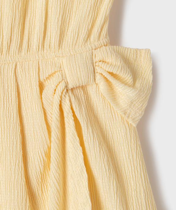 Robe courte sans manches en maille froissée fille vue2 - GEMO 4G FILLE - GEMO