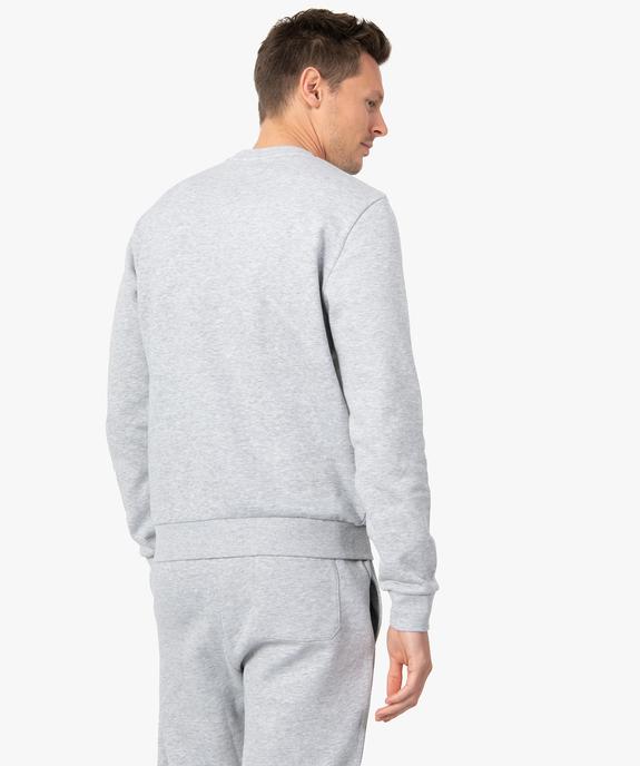 Sweat avec intérieur molletonné homme vue3 - GEMO 4G HOMME - GEMO