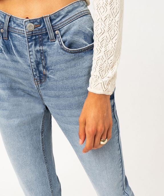 Jean skinny extensible taille normale avec bas sans coutures femme - GEMO 4G FEMME Jean skinny extensible taille normale avec bas sans coutures femme vue2 - GEMO 4G FEMME - GEMO