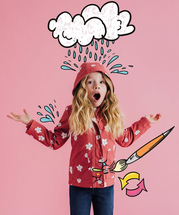 Imperméable à capuche et doublure chaude avec imprimé animé fille vue1 - GEMO (ENFANT) - GEMO