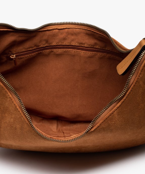 Sac à main femme toucher velours esprit folk vue3 - GEMO (ACCESS) - GEMO