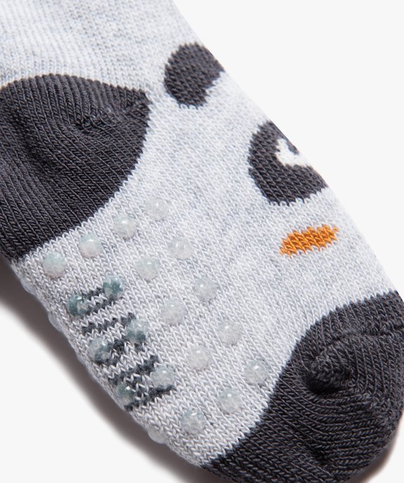 Chaussettes antidérapantes en maille bouclette bébé (lot de 2) vue2 - GEMO 4G BEBE - GEMO