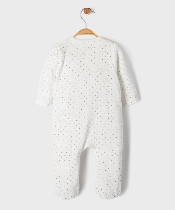 Pyjama ouverture devant avec motif chat bébé fille vue6 - GEMO 4G BEBE - GEMO