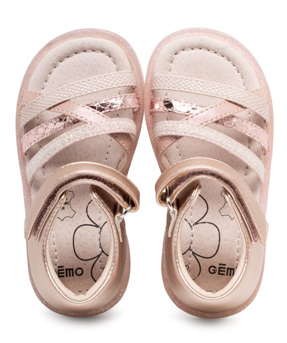 Sandales bébé file à brides fantaisie et talon fermé  vue2 - GEMO(BEBE DEBT) - GEMO