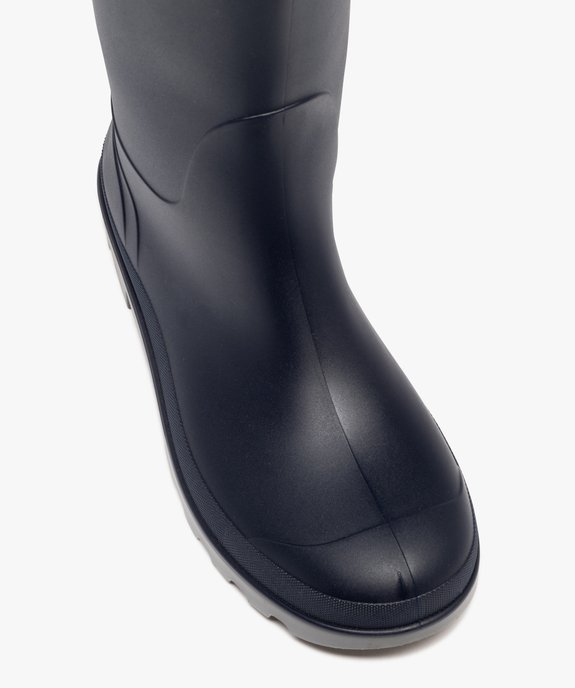 Bottes de pluie femme unies à semelle crantée vue11 - FOLLOW ME - GEMO