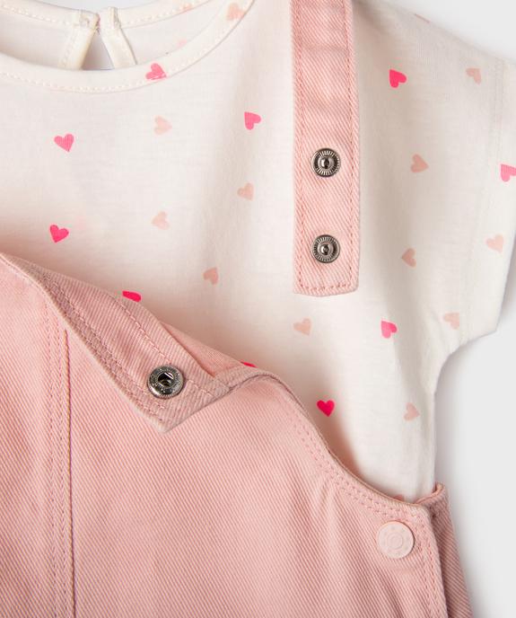 Ensemble 2 pièces robe + tee-shirt bébé fille vue8 - GEMO(BEBE DEBT) - GEMO