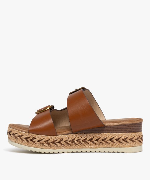 Sandales mules avec semelle plateforme en corde femme - Valentina Baldano vue4 - VALENTINA BALDA - GEMO