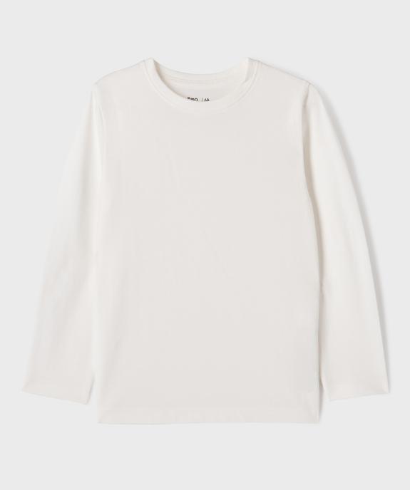 Tee-shirt manches longues uni garçon vue1 - GEMO 4G GARCON - GEMO