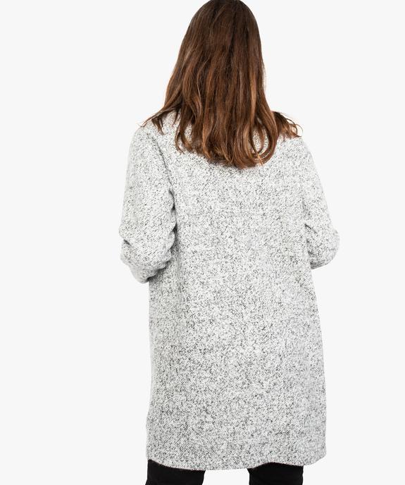 Veste femme mi-longue mouchetée au porté ouvert vue3 - FOLLOW ME - GEMO