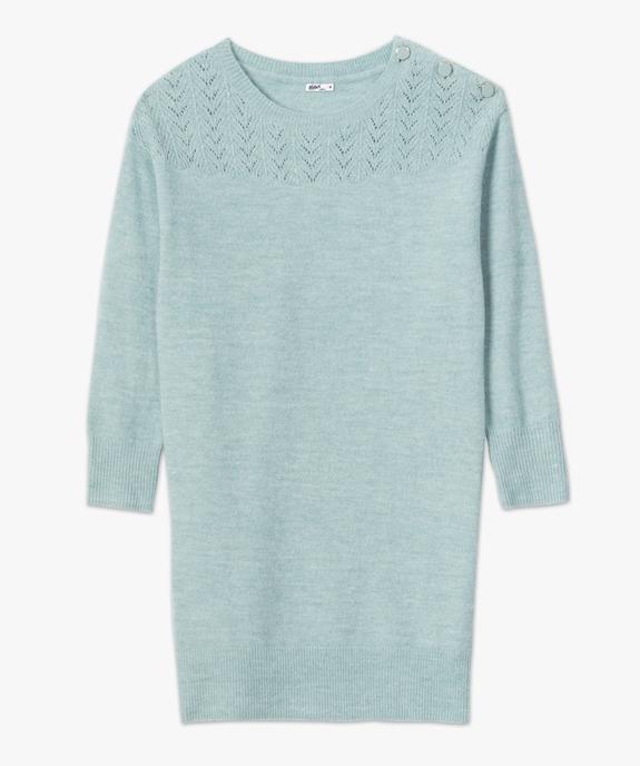 Robe pull femme en maille fantaisie vue4 - GEMO 4G FEMME - GEMO
