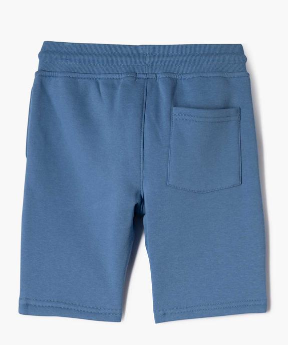 Bermuda en maille avec intérieur molletonné garçon vue7 - GEMO (ENFANT) - GEMO