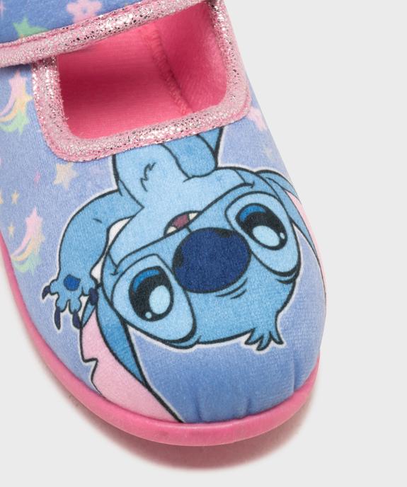 Chaussons babies à scratch en velours imprimé fille - Stitch vue6 - LILO & STITCH - GEMO