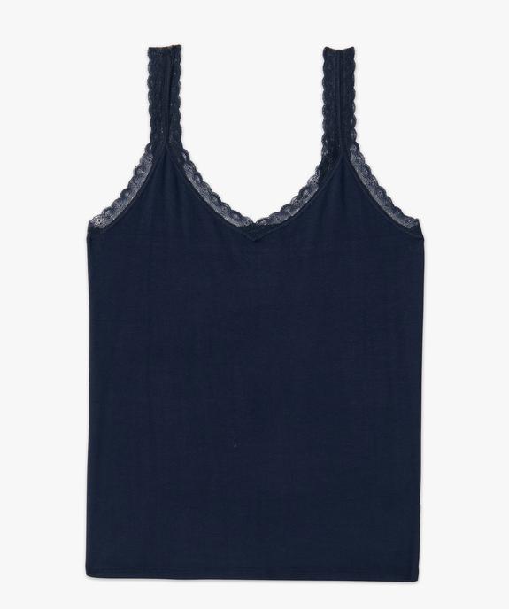 Débardeur femme grande taille avec bretelles en dentelle vue4 - GEMO (G TAILLE) - GEMO