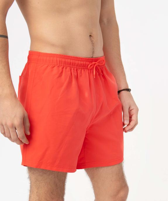 Short de bain homme uni vue2 - GEMO 4G HOMME - GEMO