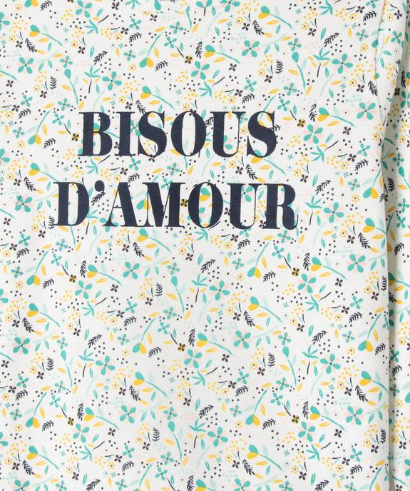 Pyjama en coton 2 pièces imprimées fille vue2 - GEMO 4G FILLE - GEMO