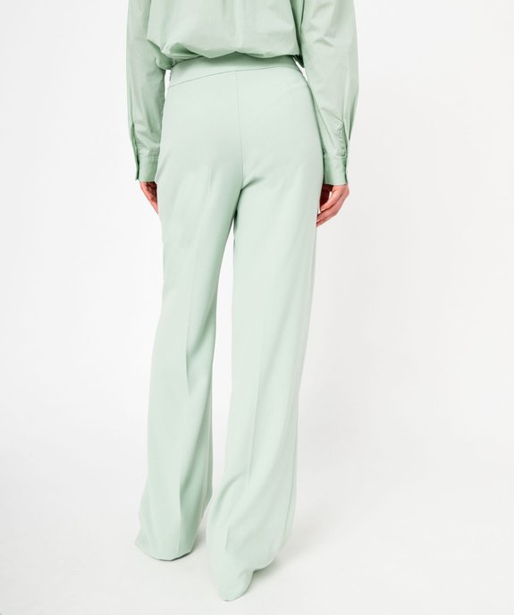 Pantalon de tailleur fluide avec pli marqué femme vue3 - GEMO(FEMME PAP) - GEMO