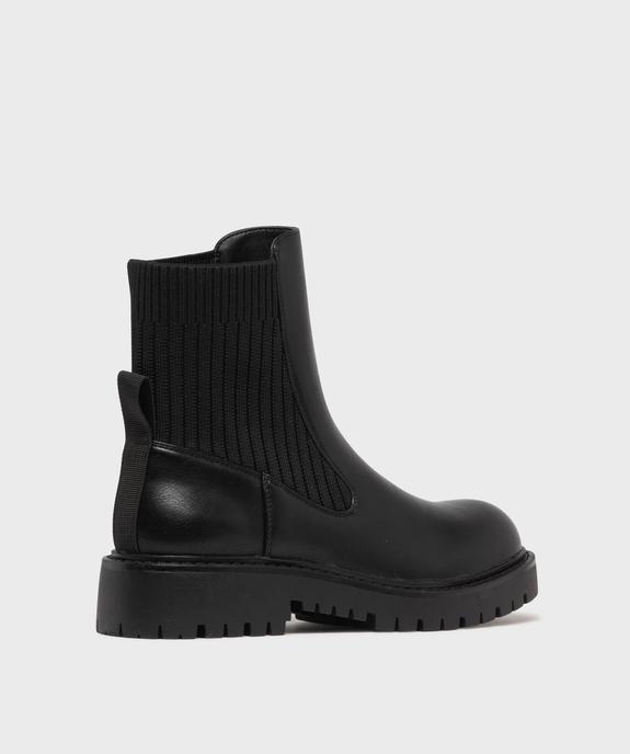 Boots femme à col chaussette avec semelle crantée  vue10 - 5 MILES - GEMO