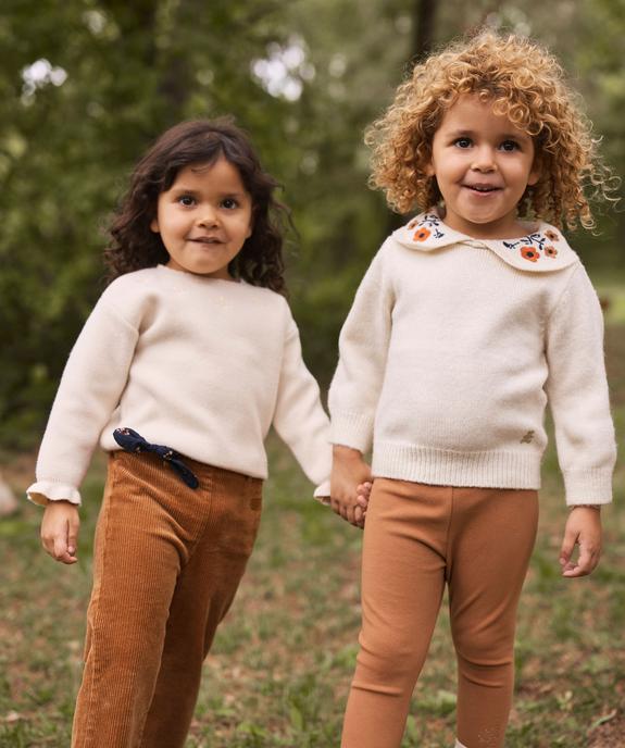 Legging en maille polaire bébé fille - LuluCastagnette vue4 - LULUCASTAGNETTE - GEMO