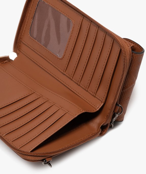 Pochette porte-feuille avec bandoulière amovible femme vue3 - GEMO (ACCESS) - GEMO
