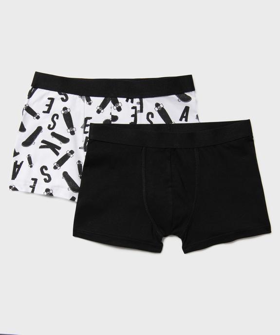 Boxer en coton stretch garçon (lot de 2) vue1 - GEMO 4G GARCON - GEMO