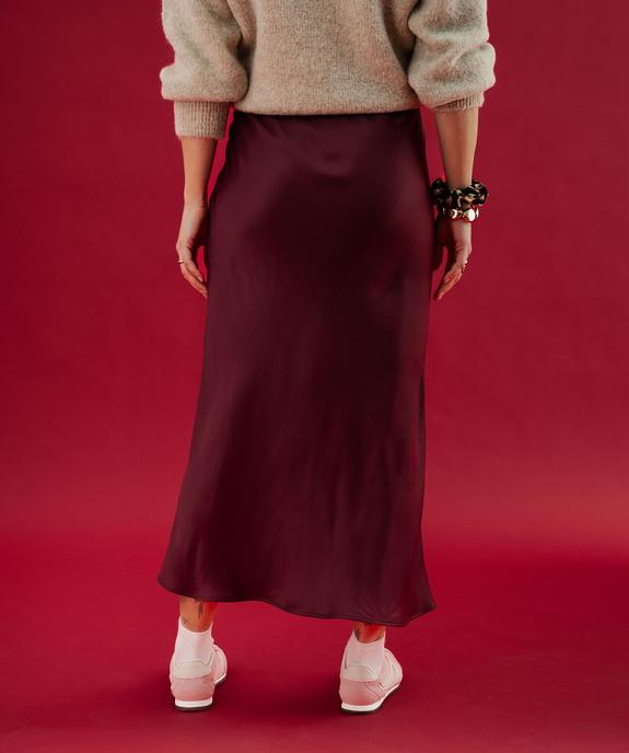 Jupe longue en matière satinée femme vue5 - GEMO(FEMME PAP) - GEMO